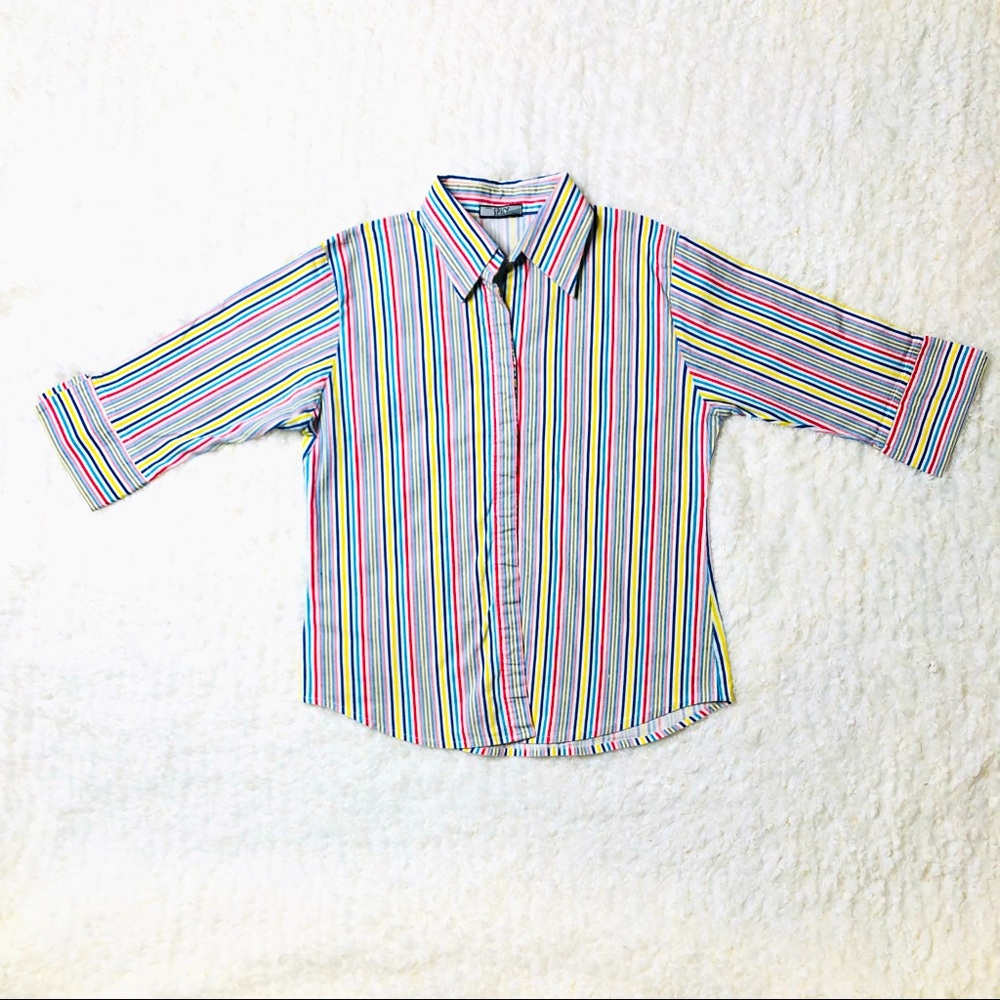 Formal Stretchable Women’s button up Shirt .Size M